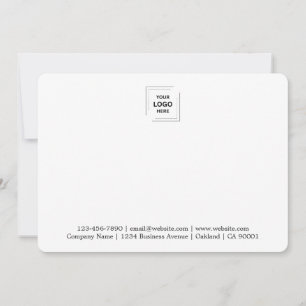 5x7 Foto Geschäfts-Branding-Logo-Notizkarte Mitteilungskarte