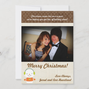 5x7 hiver Snowman hiver Neige Invitation