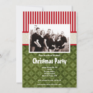5x7 Noël XMAS Happy Holiday PHOTO Invitation