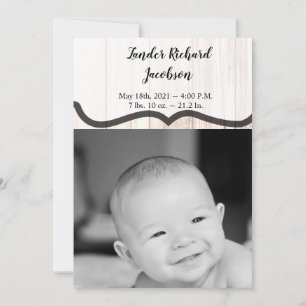 5x7 Photo Faire-part de naissance L'armée démarre