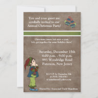 5x7 Recherche de gants d'hiver Invitation