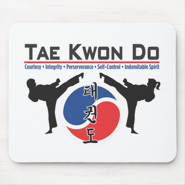 600-2 Taekwondo-Mausunterlage Mousepad (Vorne)