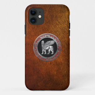[600] Assyrian Winged Lion - Silver Lamassu Case-Mate iPhone Hülle