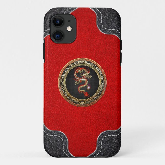 [600] Goldener chinesischer Drache Fucanglong Case-Mate iPhone Hülle (Rückseite)