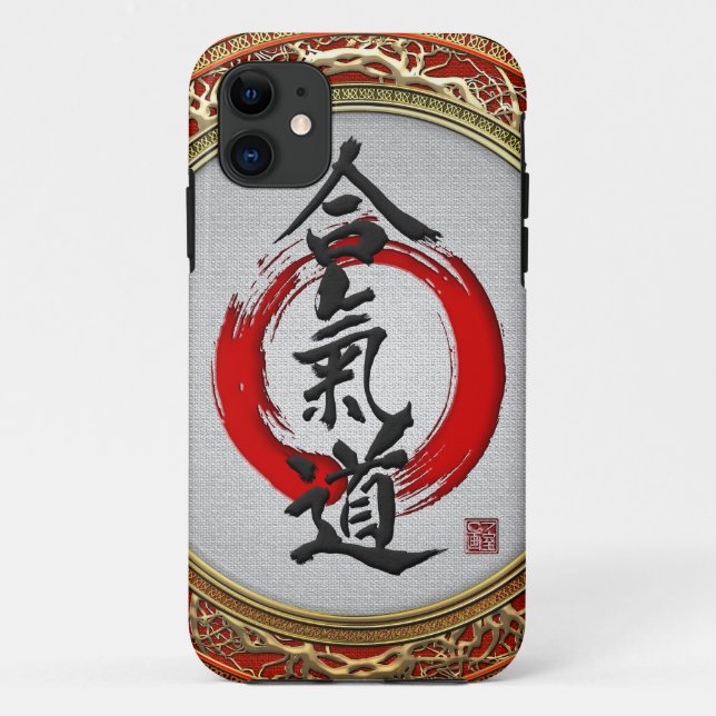 [600] Japanische Kalligraphie - Aikido Case-Mate iPhone Hülle (Rückseite)