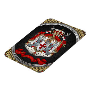 [600] Tempelwappen der Ritter Magnet
