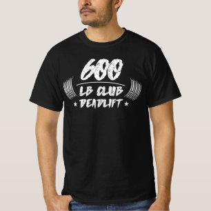 600lb Club Kreuzheben Kniebeugen Bankdrücken T-Shi T-Shirt