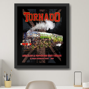 60163 Tornado Vintage-Dampflokomotive Poster