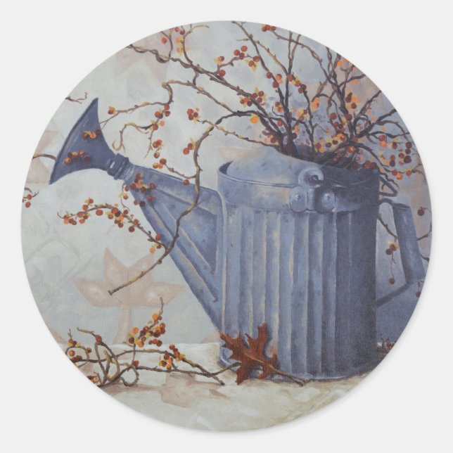 6033 Bittersweet in Watering Can on Quilt Stickers (Vorderseite)