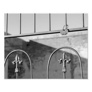 6067-Schleuse auf Zaun Fotodruck