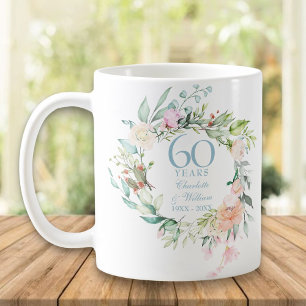 60. / 75. Jubiläum Country Roses Girlande Kaffeetasse
