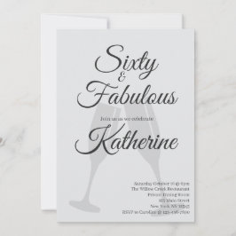 60 and Fabulous | 60th Birthday Party  Einladung