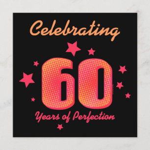 60 ans de perfection Invitation d'anniversaire per