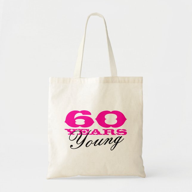 60 ans Jeune sac fourre-tout pour 60e fête d'anniv (Devant)