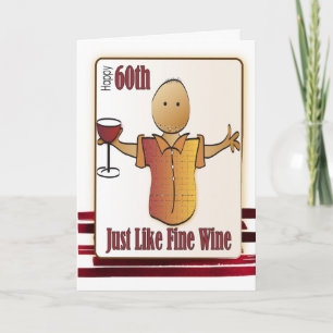 60 Carte d'anniversaire pour homme - Dessin à la 