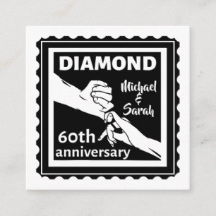 60. Diamantenhochzeit Traditionelles Jubiläum Begleitkarte