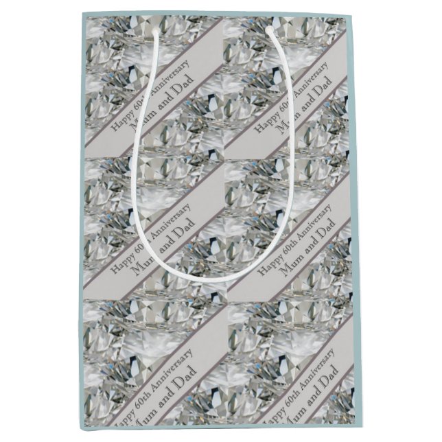 60. Diamantenjubiläum Mittlere Geschenktüte (Vorderseite)