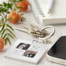 60. Diamond Wedding Anniversary Key Chain Schlüsselanhänger