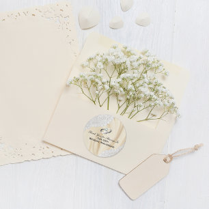 60. Diamond Wedding Jubiläum Danke Runder Aufkleber