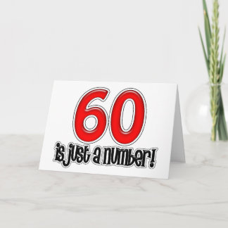 60 Est Juste Un Numéro Carte Anniversaire