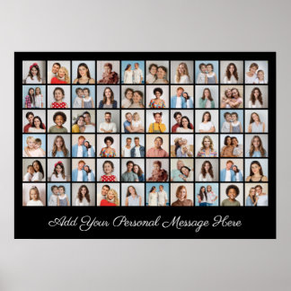 60 Foto Collage Fügen Sie Ihr eigenes Grußplakat h Poster