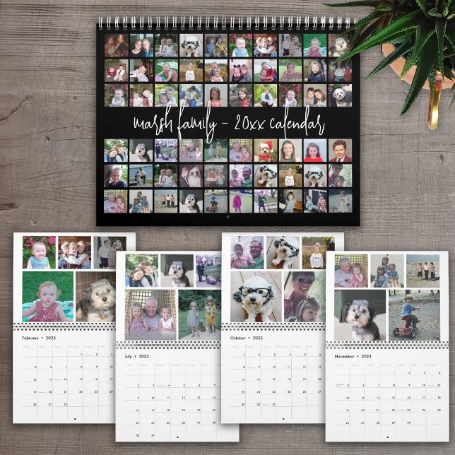 60 Foto - Maßgeschneiderte moderne Familienvorlage Kalender (Von Creator hochgeladen)