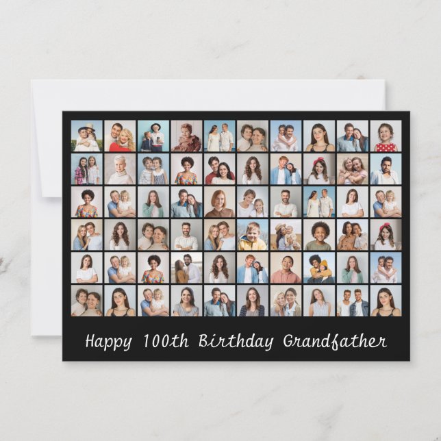 60 FotoCollage Fügen Sie einen beliebigen Namen un (Vorderseite)