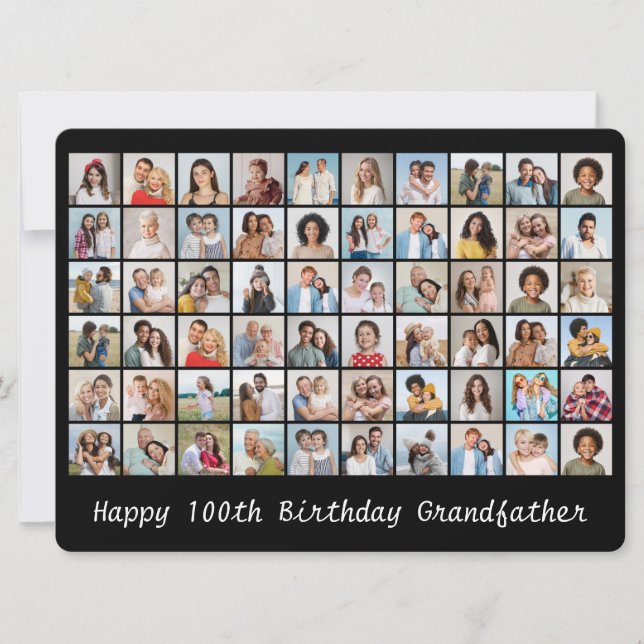60 Fotocollage Jedes Alter und jeden Namen der Geb (Vorderseite)