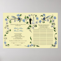 60 Gäste Quaker Wedding im Sommer - blau, Elfenbei