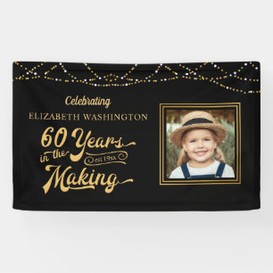 60. Geburtstag 60 JAHRE IN DEN MACHENlichtern Banner