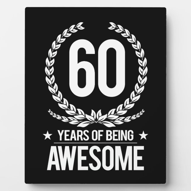60. Geburtstag (60 Jahre Phantastisch) Fotoplatte (Vorderseite)