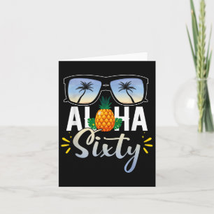 60. Geburtstag Aloha Sixty Beach Tropischer Urlaub Karte