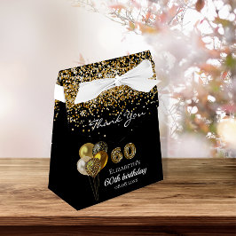 60. Geburtstag Black Gold Glitzer Leopard Vielen D Geschenkschachtel