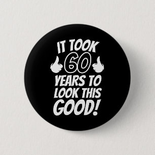 60. Geburtstag Button