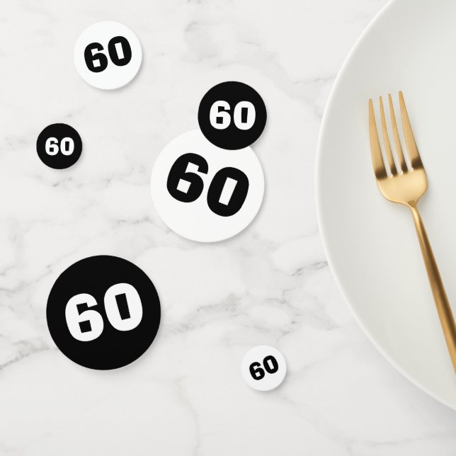 60. Geburtstag Confetti Konfetti (Gruppe)