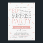 60. Geburtstag der Confetti-Überraschungs-Party Einladung<br><div class="desc">Dieser Chic und stilvolle 60. Geburtstags-Überraschungs-Party Einladung kennzeichnet ein elegantes Confettithema mit moderner Typografie.  Für eine sogar denkwürdige Einladung wählen Sie eine gestempelschnittene Form,  ein strukturiertes Papier oder ein doppeltes starkes Papier vor. Für ein kundengebundenes Geburtstagsjahr bitte schicken Mitteilung wir und wir Ihnen eine direkte Verbindung.</div>