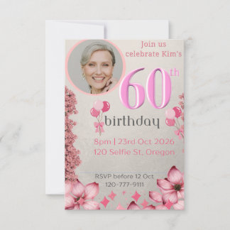 60. Geburtstag Einladung