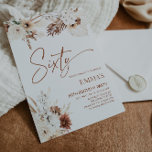 60. Geburtstag Einladung Boho Pampas<br><div class="desc">Boho Birthday Einladungen sind die perfekte Möglichkeit, Ihren Geburtstag Ihren Gästen zu verkünden. Jede Geburtstagseinladung enthält aufwändige Blumendesigns und eine schöne Typografie in neutralen Farben wie Terrakotta, Beige und Erdtönen. Auf hochwertigen Kartons gedruckt, werden sie Ihre Gäste sicher beeindrucken und den Ton für Ihren besonderen Tag Set geben. Terracotta Geburtstag...</div>