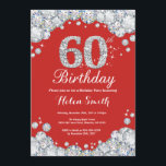 60. Geburtstag Einladung Rot und Silver Diamond<br><div class="desc">Einladung zum 60. Geburtstag. Rot und Silber Kristall Diamond. Eleganter Geburtstag Bash einladen. Erwachsener zum Geburtstag. Frauen zum Geburtstag. Männer zum Geburtstag. Für weitere Anpassungen klicken Sie bitte auf die Schaltfläche "Anpassen" und verwenden Sie unser Designwerkzeug,  um diese Vorlage zu ändern.</div>