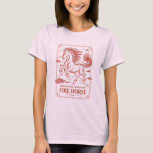 60. Geburtstag Feuerpferd Chinesisches Sternzeiche T-Shirt