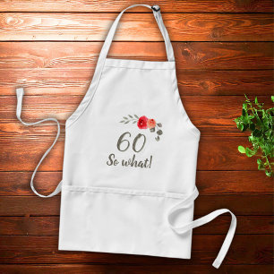 60. Geburtstag Funny Sprichwort Aquarellfrau Schürze