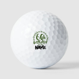 60. Geburtstag für Golfer Golfball