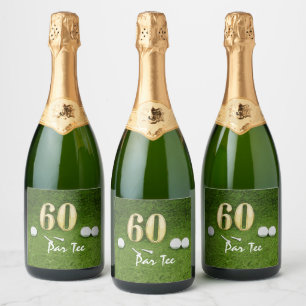 60. Geburtstag für Golfer mit Golfball und 60