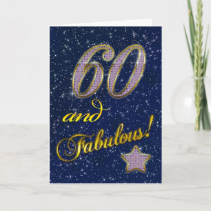 60. Geburtstag für jemanden Fabulous Karte