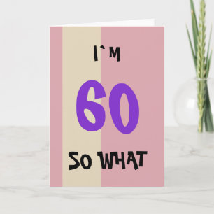 60. Geburtstag für sie lustig Karte