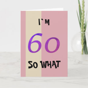60. Geburtstag für sie lustig Karte
