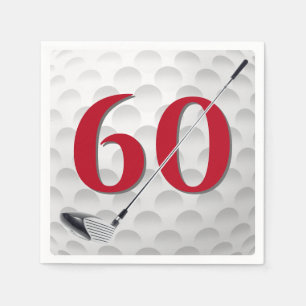 60. Geburtstag Golf Club Napkins Serviette