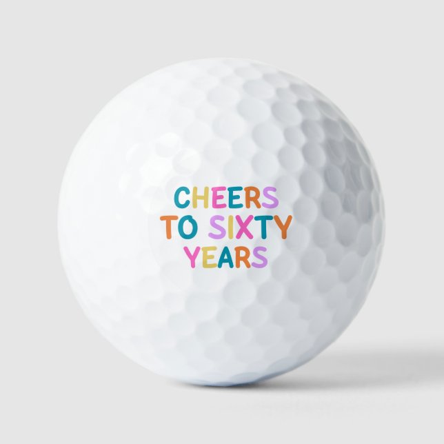 60. Geburtstag Golfball (Vorderseite)