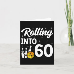 60. Geburtstag in 60 Bowling Karte