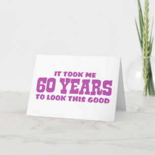 60. Geburtstag Karte